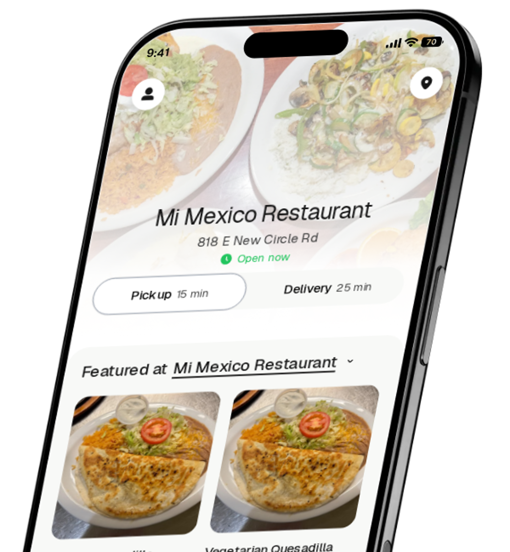 Mi Mexico Restaurant app preview